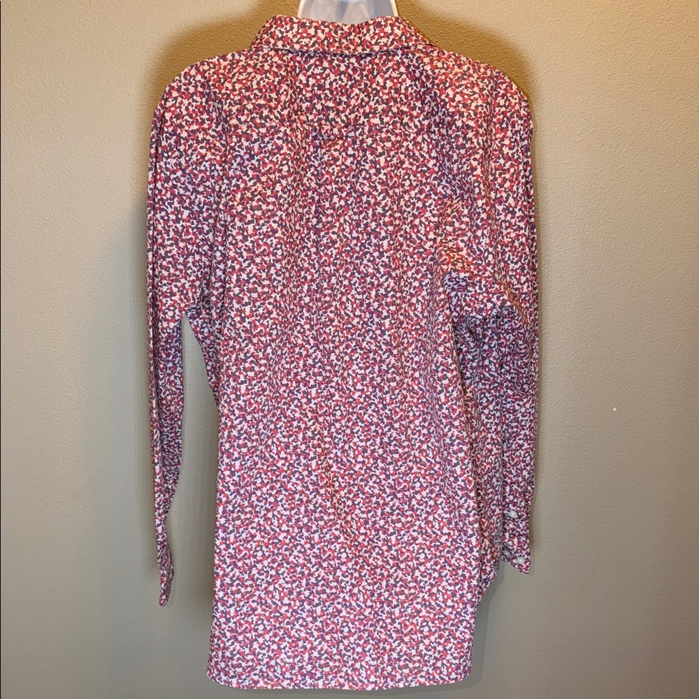Duluth Trading Co Red and White Patterned Button Down Shirt - Picture 8 of 12